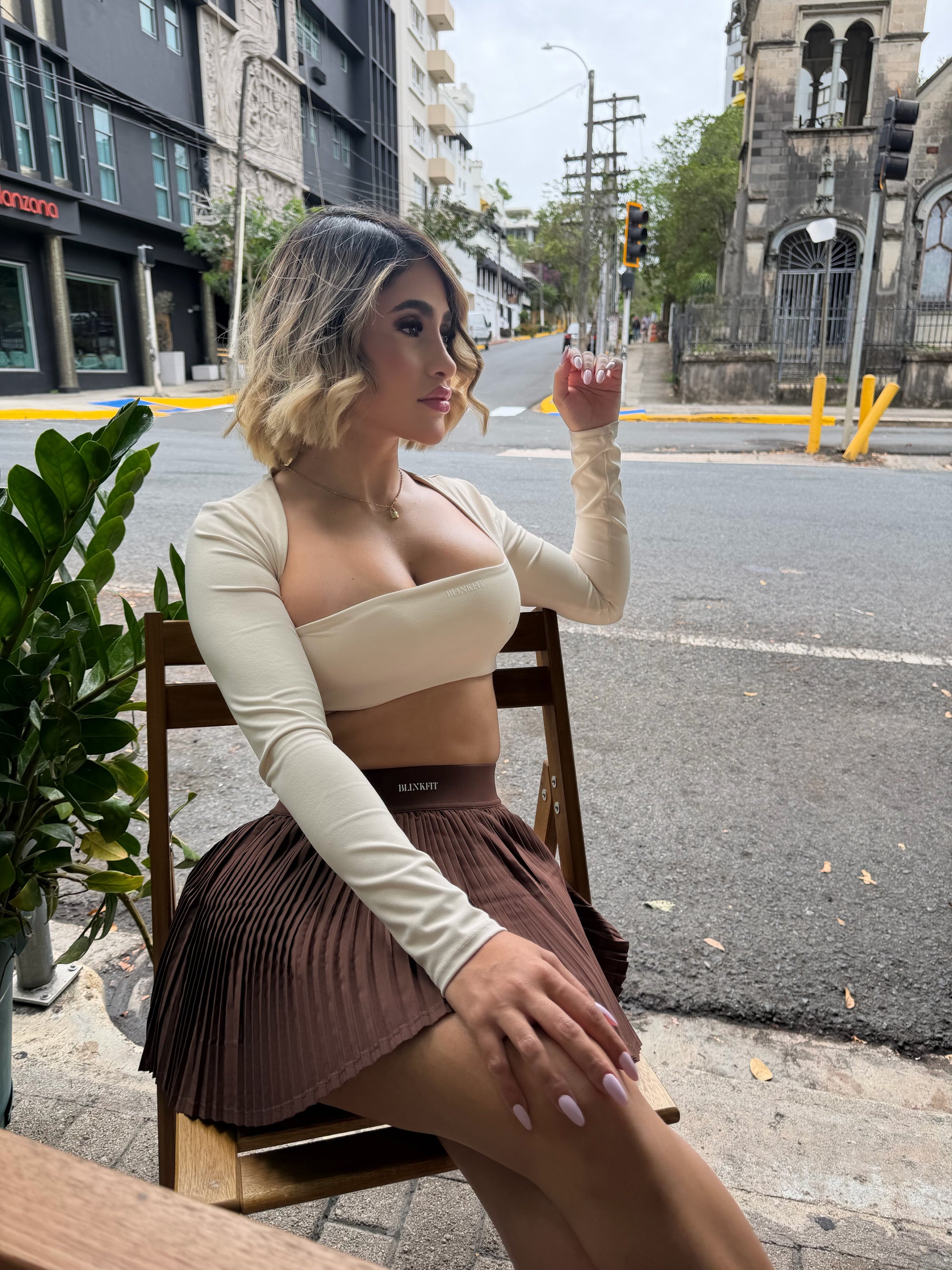 SOFT MOCHA SKIRT SET