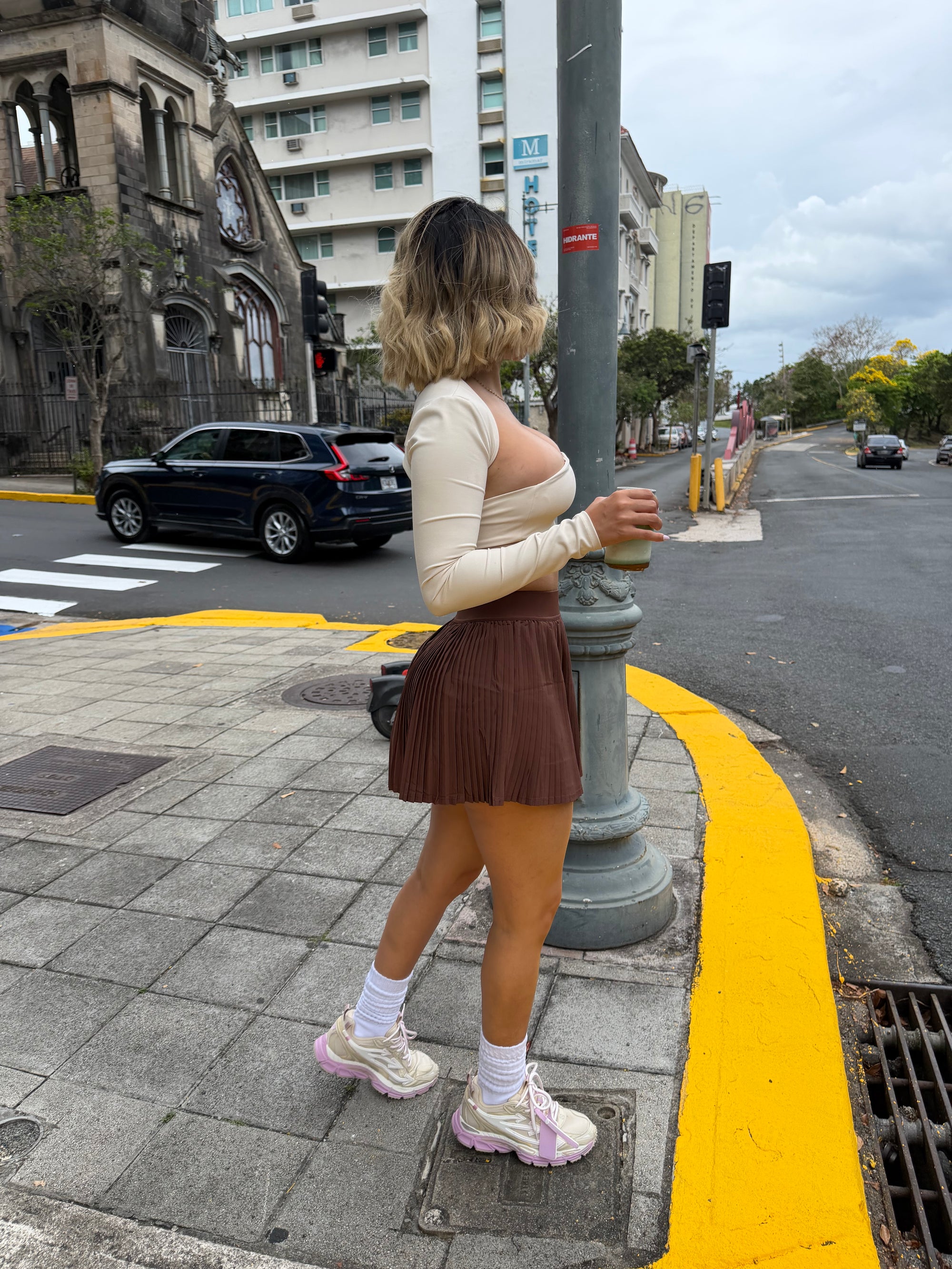 SOFT MOCHA SKIRT SET
