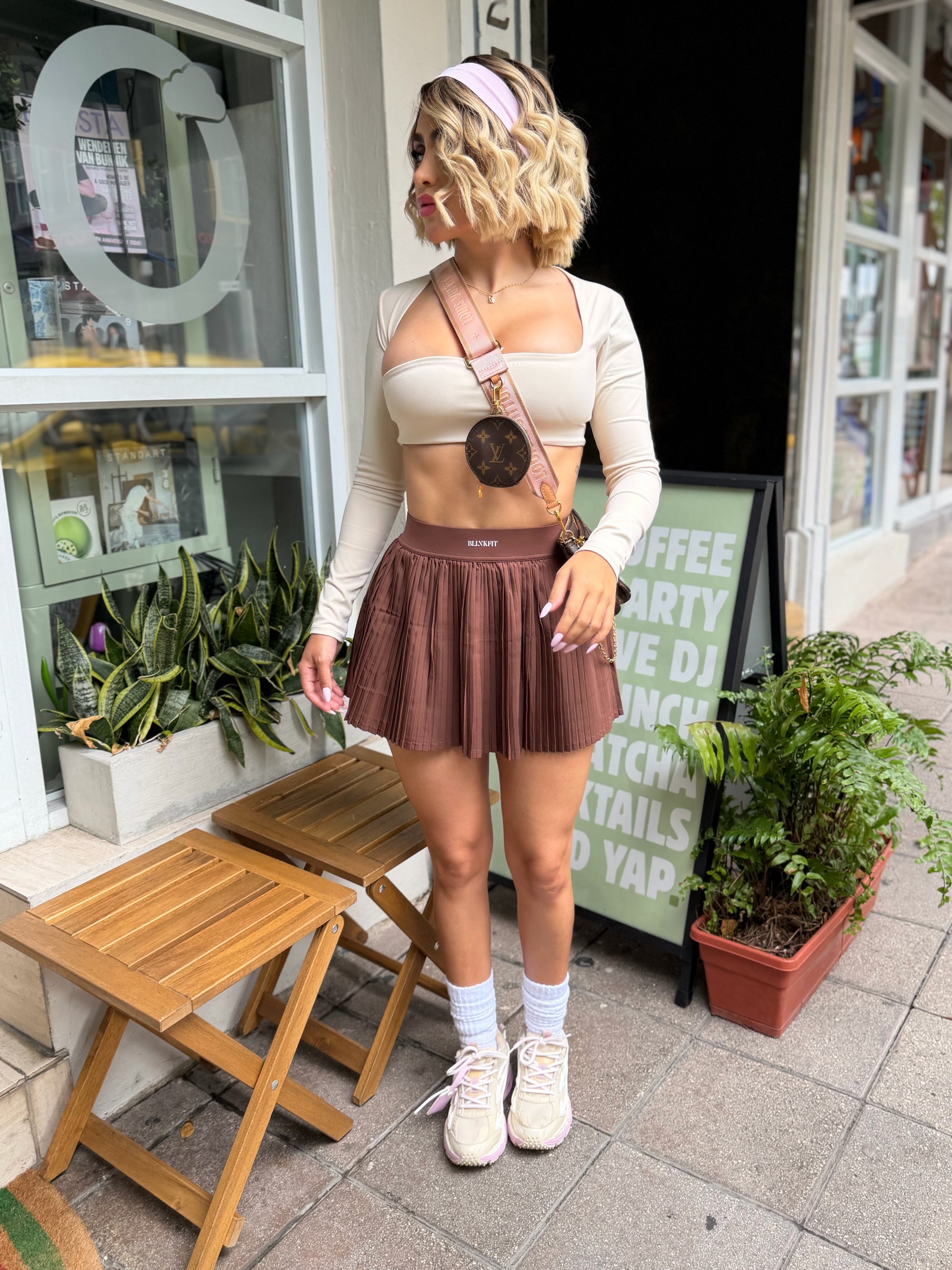 SOFT MOCHA SKIRT SET