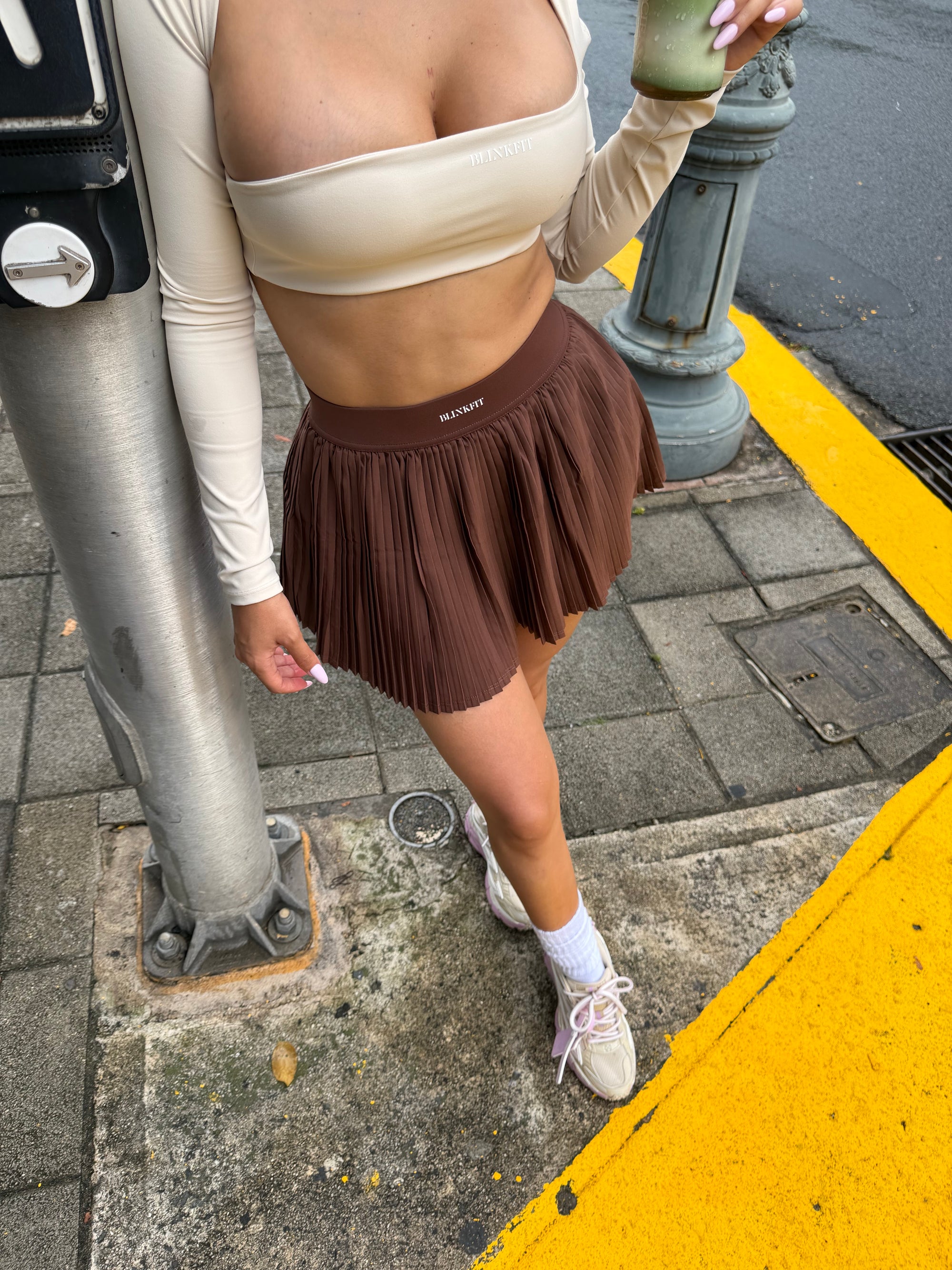 SOFT MOCHA SKIRT SET