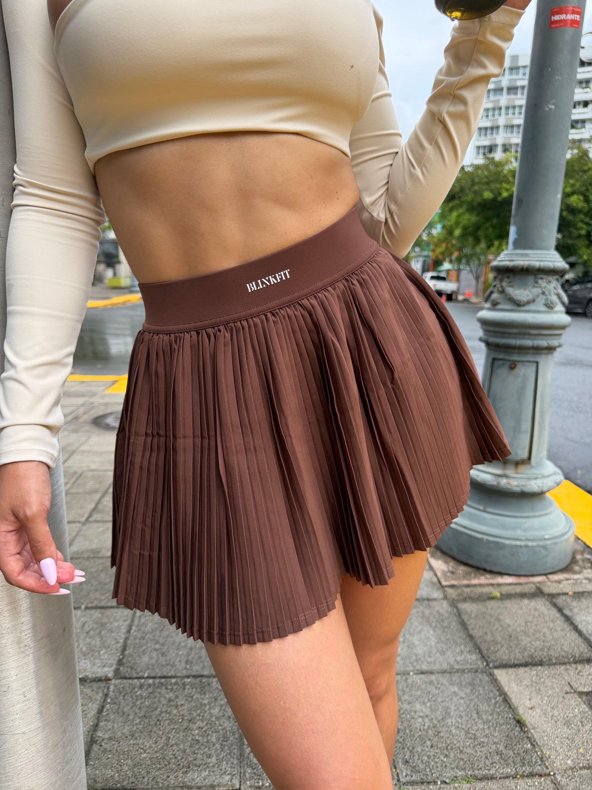 SOFT MOCHA SKIRT SET