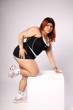 Black & White Skirt Set